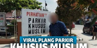 Viral! Parkir Khusus Muslim Muncul Di Sumut