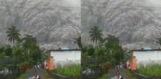 Video Hujan Abu Vulkanik Dan Awan Tebal Karena Erupsi Gunung Semeru, Warga Berlarian